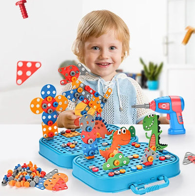 Juego de construcción con taladro/destornillador