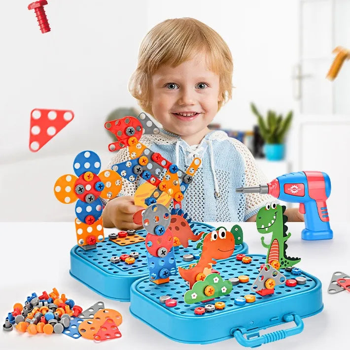 Juego de construcción con taladro/destornillador
