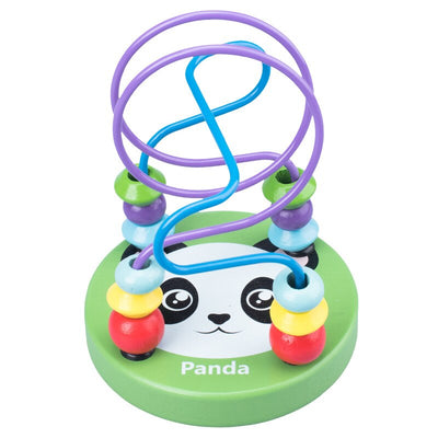 Fidtoy Wooden Stringing Beads Set for Toddlers | Montessori Fine Motor Skills Learning Toy