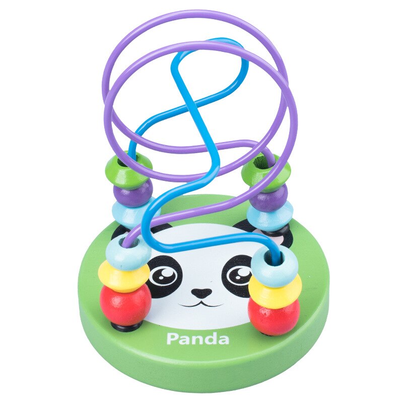 Fidtoy Wooden Stringing Beads Set for Toddlers | Montessori Fine Motor Skills Learning Toy