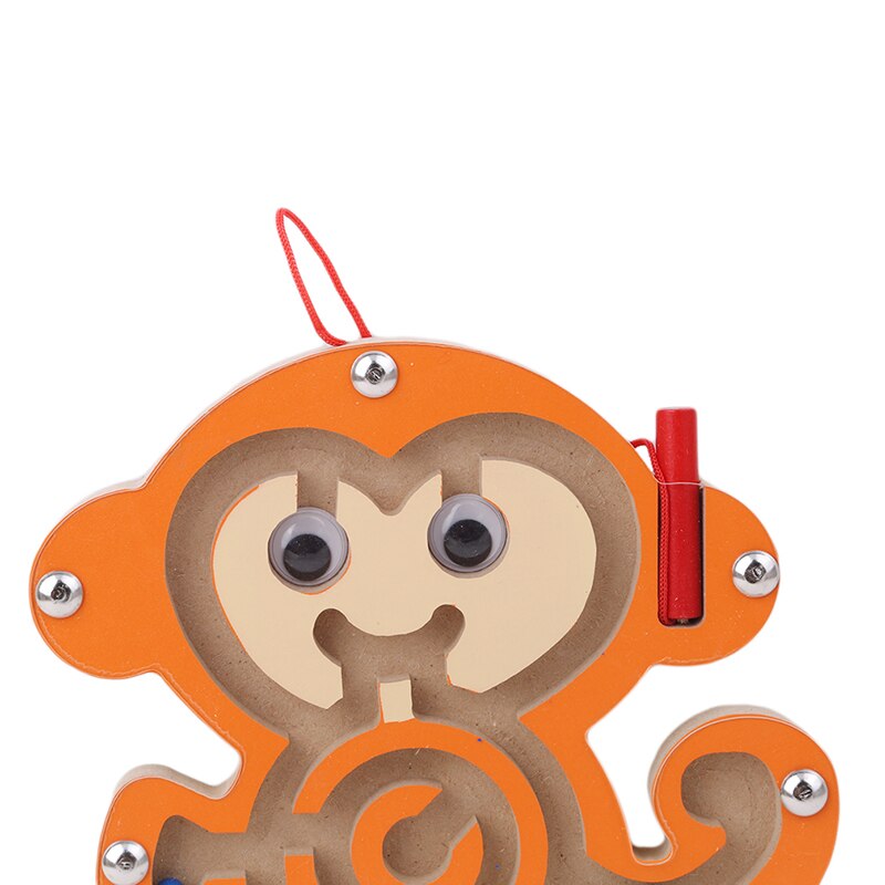 Fidtoy Wooden Magnetic Maze Toy for Toddlers – Montessori STEM Educational Puzzle for Hand-Eye Coordination, Fine Motor Skills, and Early Learning (6-24 Months)