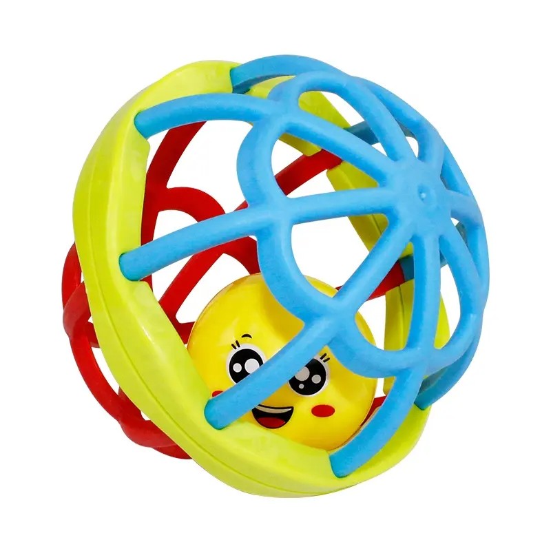 Fidtoy Baby Rattle Ball and Maraca Set Food Grade ABS Sensory Toy