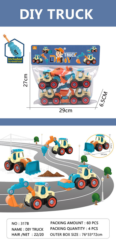 Truck Excavator Bulldozer Screw Tool Car