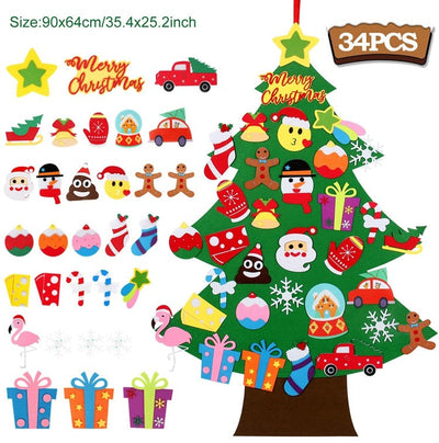 Árbol de Navidad de fieltro