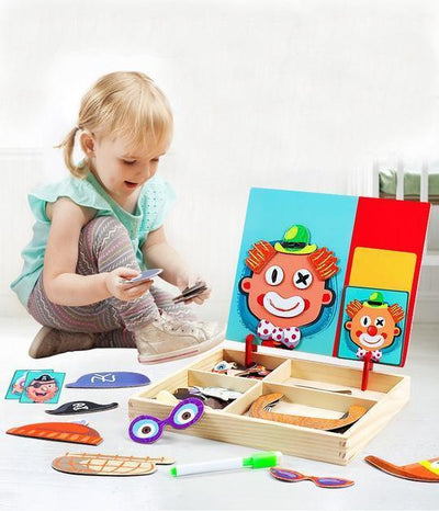 Fidtoy Tableau magnétique double face pour tout-petits – Jouet créatif d'apprentissage et de dessin