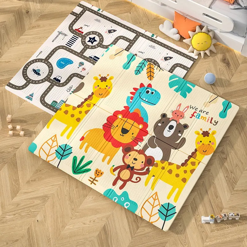 Fidtoy Baby Foam Play Mat Extra Large Dual-Sided Foldable Mat for Safe Crawling and Early Development