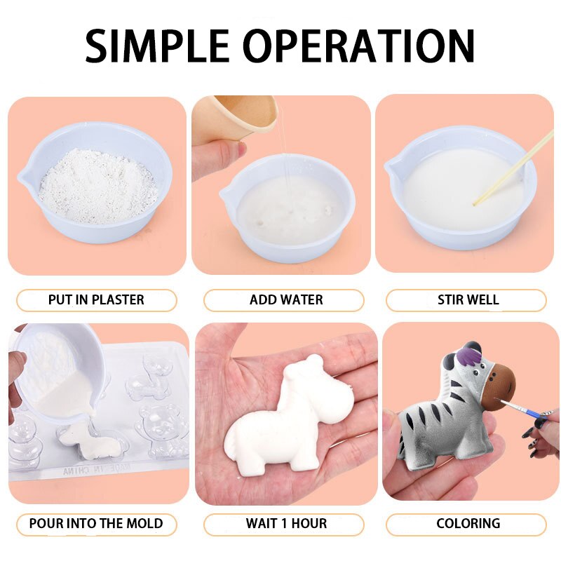 Peinture Bricolage pour Enfants en Plâtre