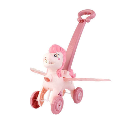 Fidtoy Pousse-Pousse Poney Machine à Bulles | Amusant et Coloré pour les Tout-petits en Extérieur