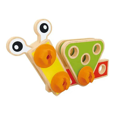 Fidtoy Juego de herramientas de construcción de madera para niños, kit de juguetes STEM de construcción