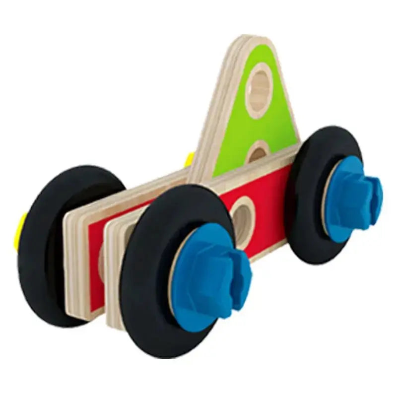 Fidtoy Juego de herramientas de construcción de madera para niños, kit de juguetes STEM de construcción