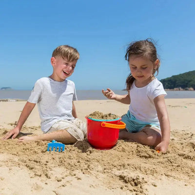 Ensemble de jouets de plage Fidtoy : seau, pelle et râteau pour enfants