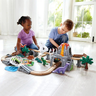 Fidtoy Train Aventure Dinosaures Circuit Lumineux Jouet