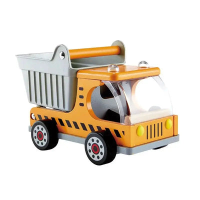 Fidtoy Camión Volquete de Madera, Juguete de Construcción para Niños