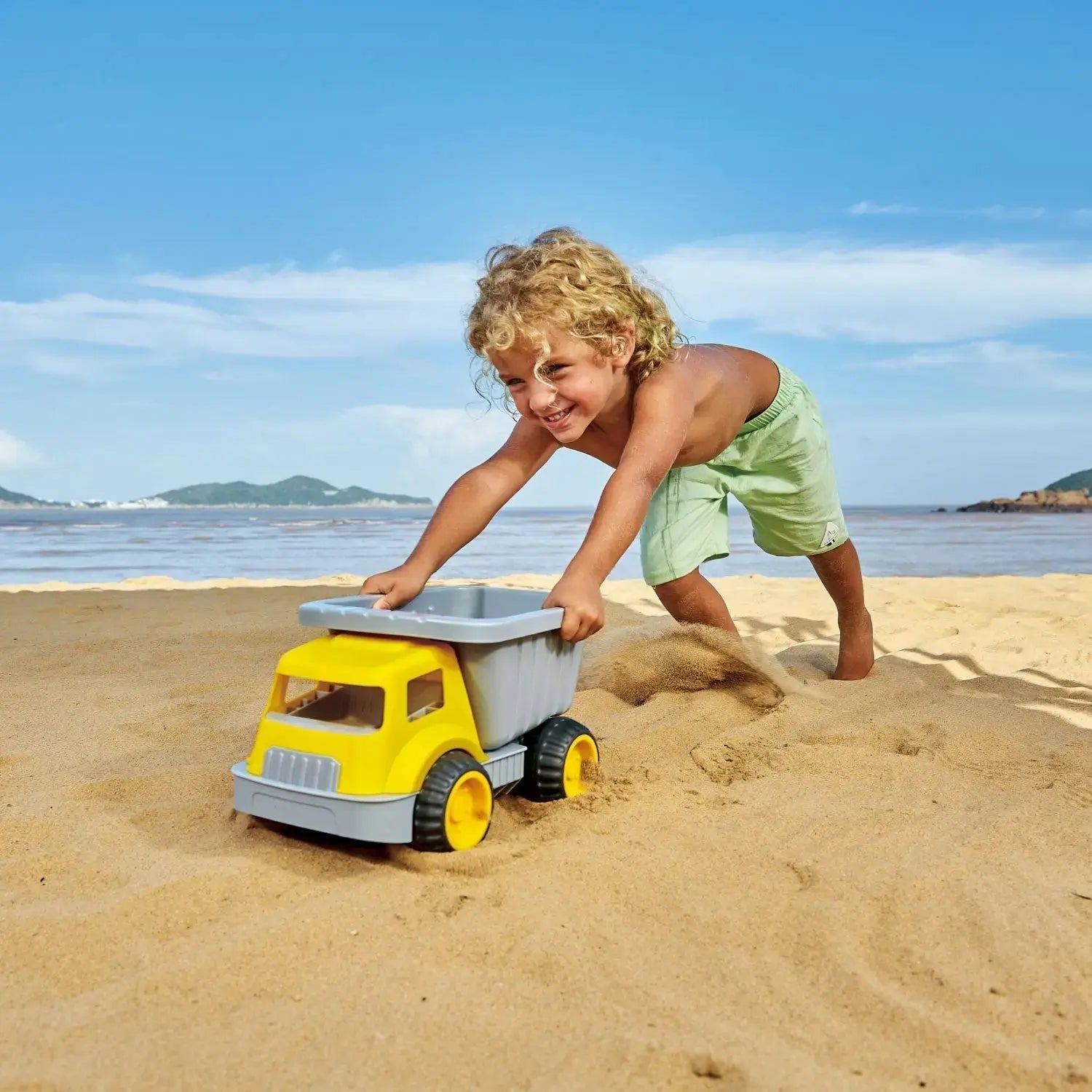 Fidtoy Camion Benne Enfant Jouet de Construction pour Bac à Sable Extérieur