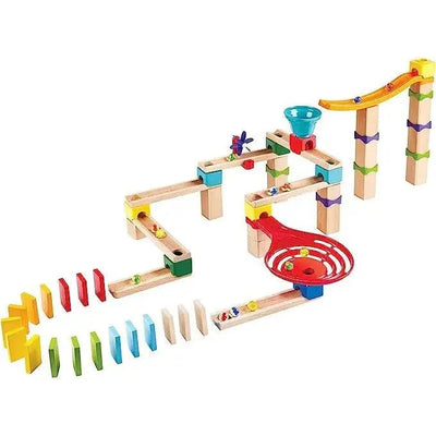 Fidtoy DIY Marble Run Race Track Toy 81 Piece STEM Building Set