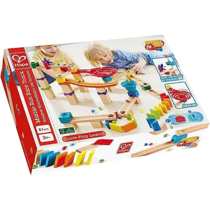 Fidtoy DIY Marble Run Race Track Toy 81 Piece STEM Building Set