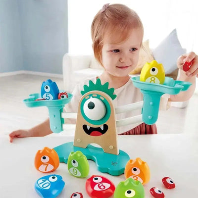 Jouet Fidtoy Monster Math Balance Scale pour enfants Jeu de comptage