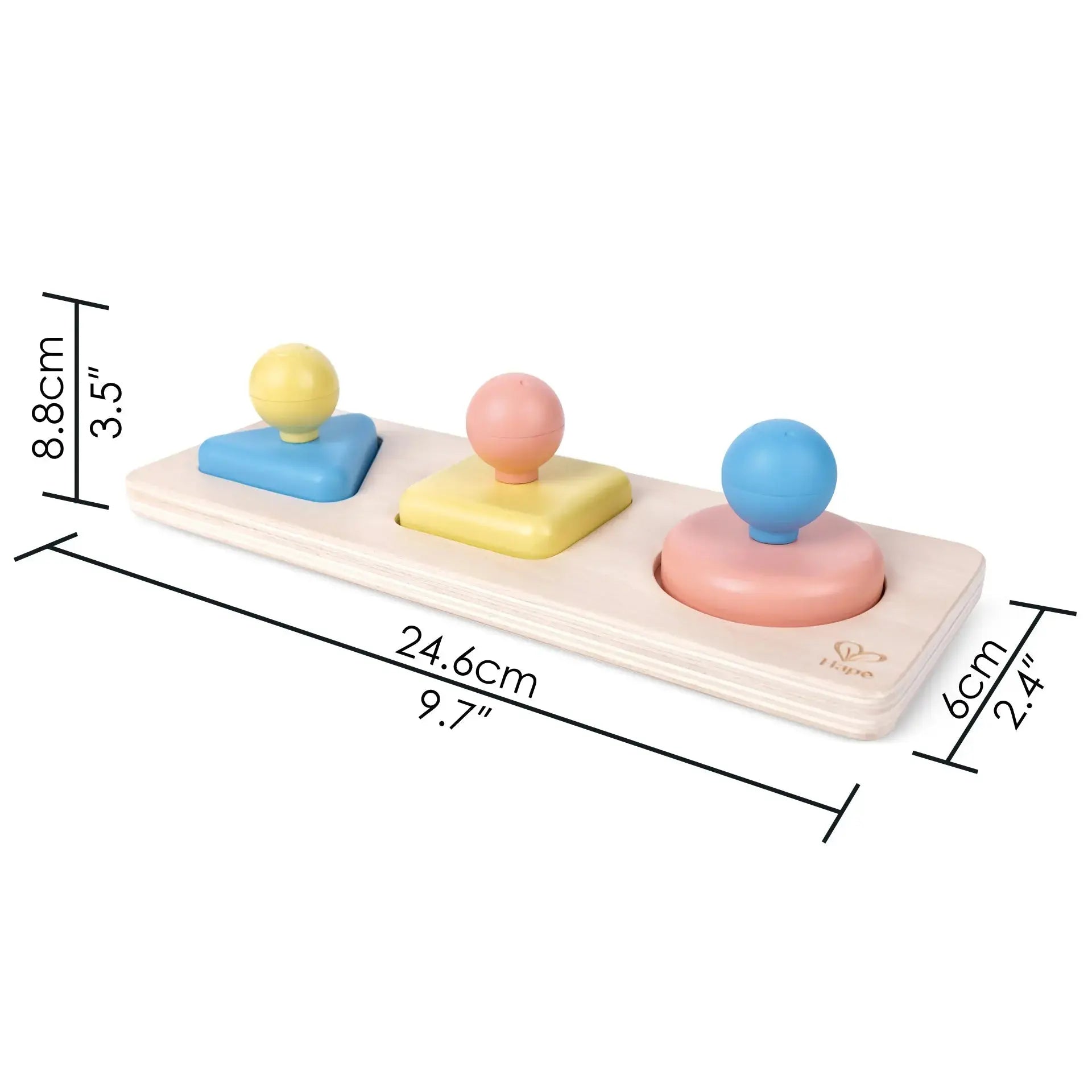 Jouet Fidtoy Montessori Puzzle Miroir Formes pour Bébés 10M+