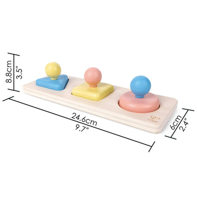 Jouet Fidtoy Montessori Puzzle Miroir Formes pour Bébés 10M+