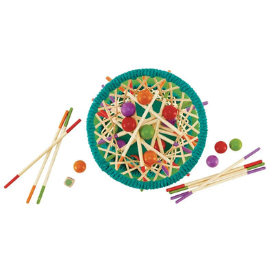 Juego de estrategia Fidtoy Bamboo Tumbling Ball para niños