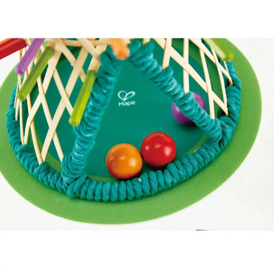 Juego de estrategia Fidtoy Bamboo Tumbling Ball para niños