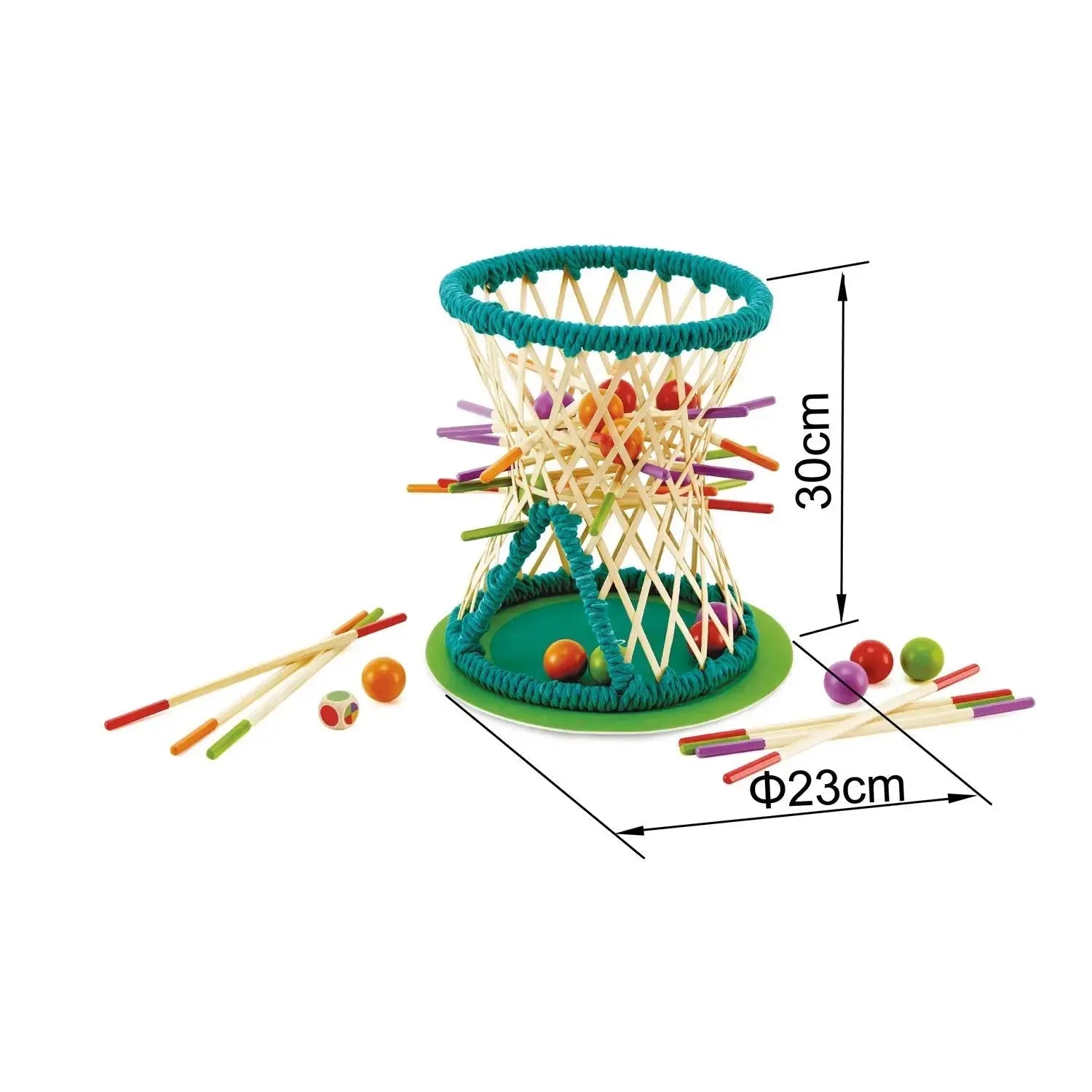 Juego de estrategia Fidtoy Bamboo Tumbling Ball para niños