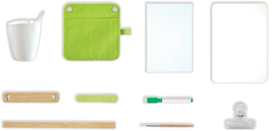 Fidtoy Set de Caballete de Bambú para Niños, Soporte de Dibujo Portátil