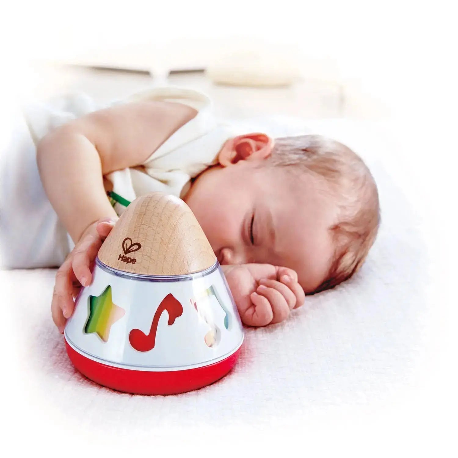 Fidtoy Juguete Caja de Música Giratoria de Madera para Bebés 0M+