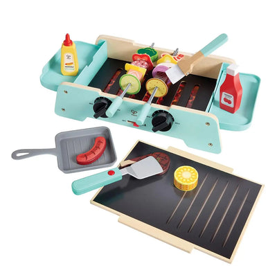 Fidtoy Pretend Play BBQ Grill Kitchen Toy Set with Sound Effects