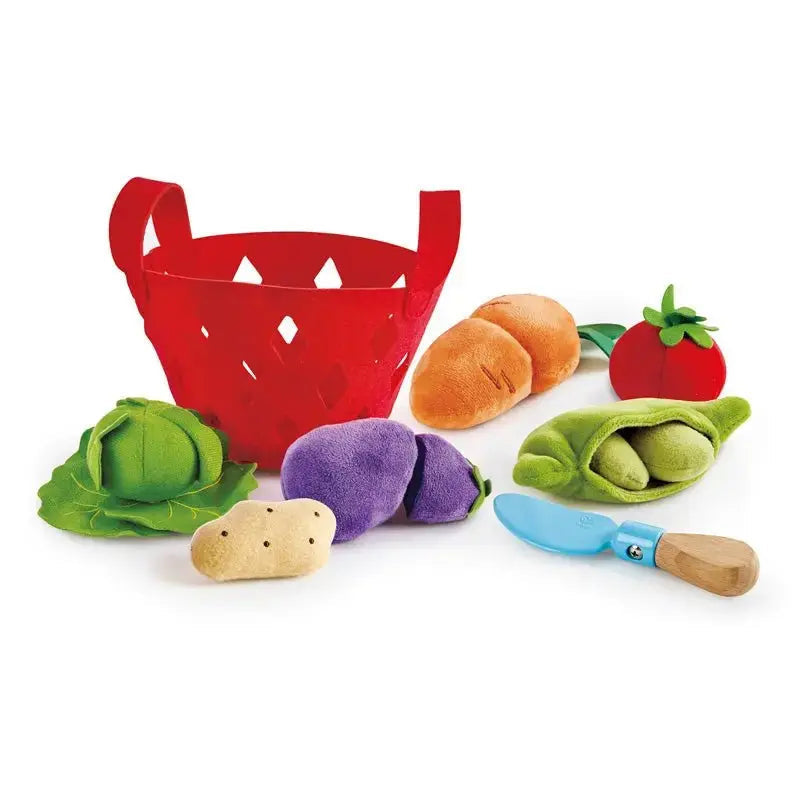 Fidtoy Juego de juguetes de cesta de verduras para juegos de imitación para niños pequeños de 18 meses en adelante