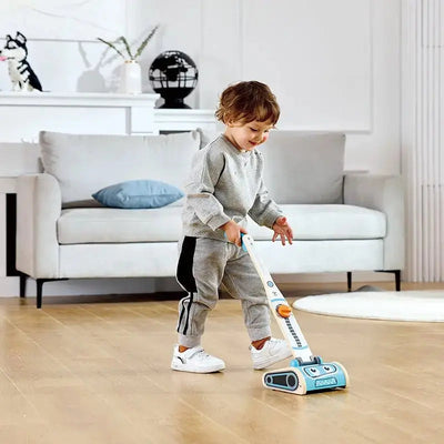 Fidtoy Aspiradora de juguete para juegos de imitación, juego de rol de limpieza para niños