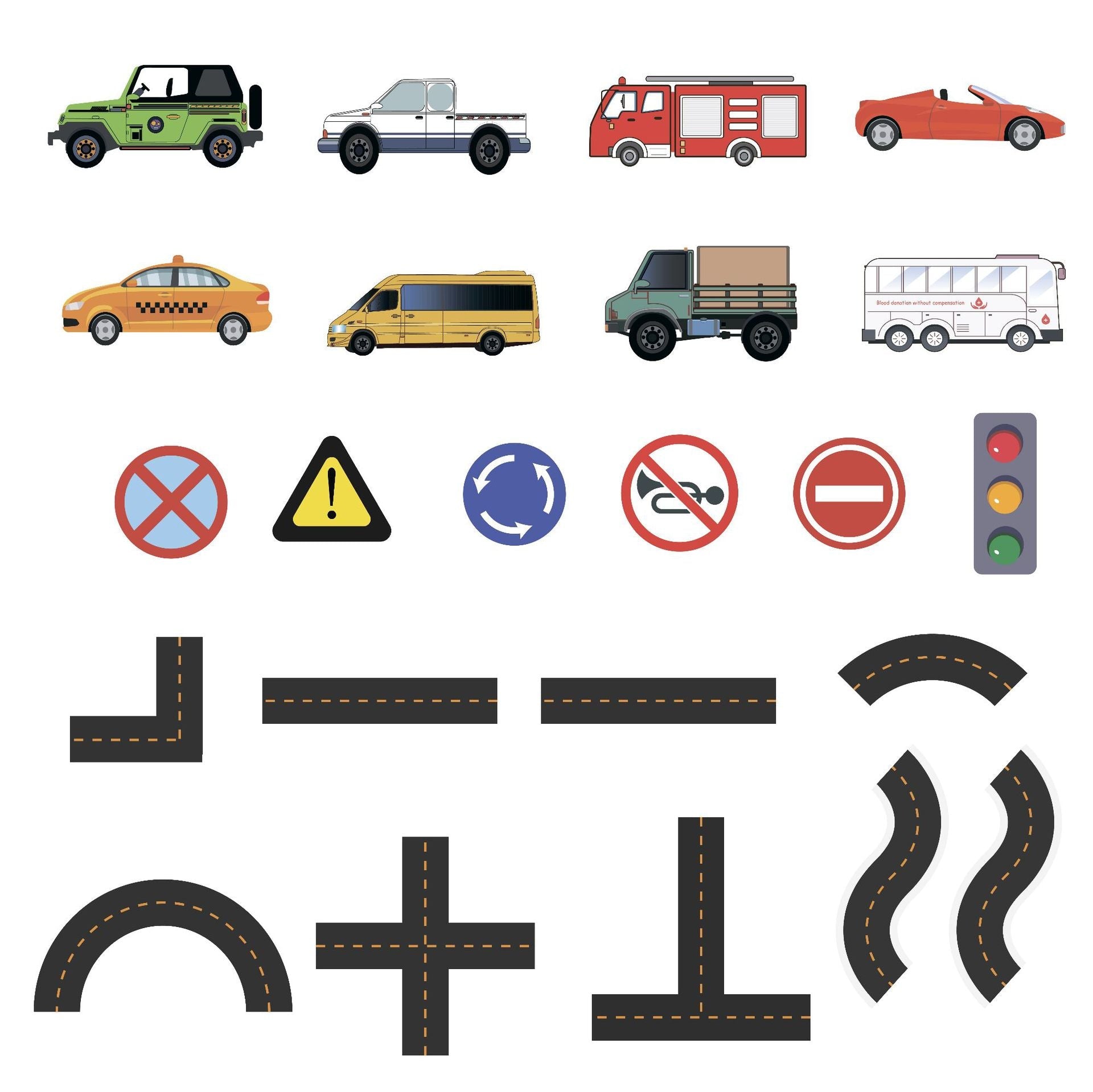 Bath Cars™ - Enorm Plezier In Bad -  Foam Verkeer Badspeelgoed Set