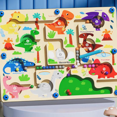 Pizarra Magnética de Dinosaurios - Mejores Juguetes para la Motricidad Fina