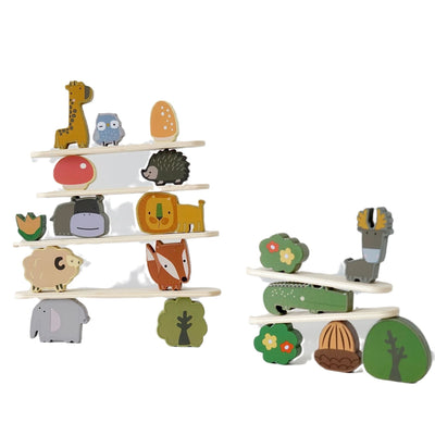 Animaux en bois dans la forêt - Jeu ouvert