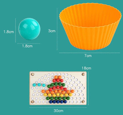 Perles Montessori Arc-en-ciel Fidtoy