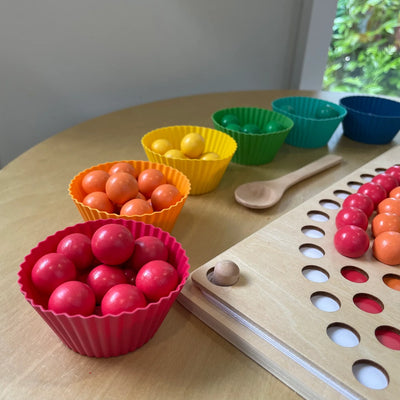 Perles Montessori Arc-en-ciel Fidtoy