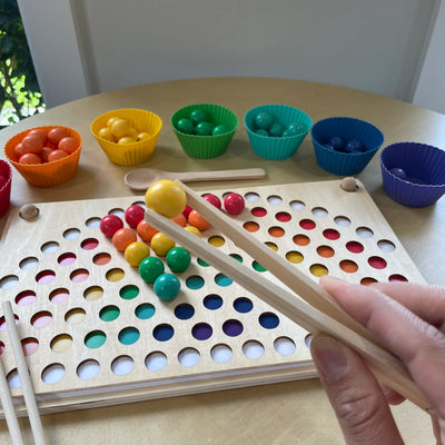 Perles Montessori Arc-en-ciel Fidtoy