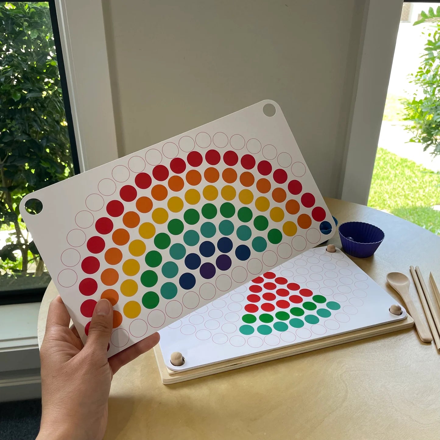 Perles Montessori Arc-en-ciel Fidtoy