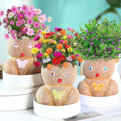 Muñeca de Planta de Interior con Flores