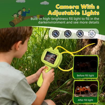 Endoscope pour enfants avec lumière LED – Jouet d'exploration STEM éducatif pour les jeunes curieux