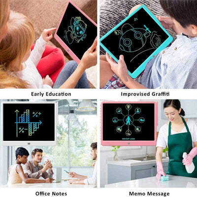 Fidtoy 15-Inch Colorful LCD Drawing Tablet – Magnetic Doodle Board for Kids 3–8