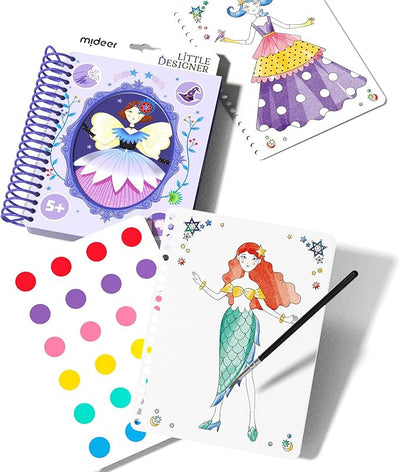 Petite styliste - Club magique | Stylisme avec tissus, autocollants d'accessoires, couleurs