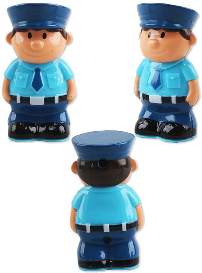 2 Poupées Télécommande Voiture de Dessin Animé pour Tout-Petits avec Lumière Musique Jouets de Voiture de Police RC Cadeau d'Anniversaire ou de Noël Idéal pour Enfants