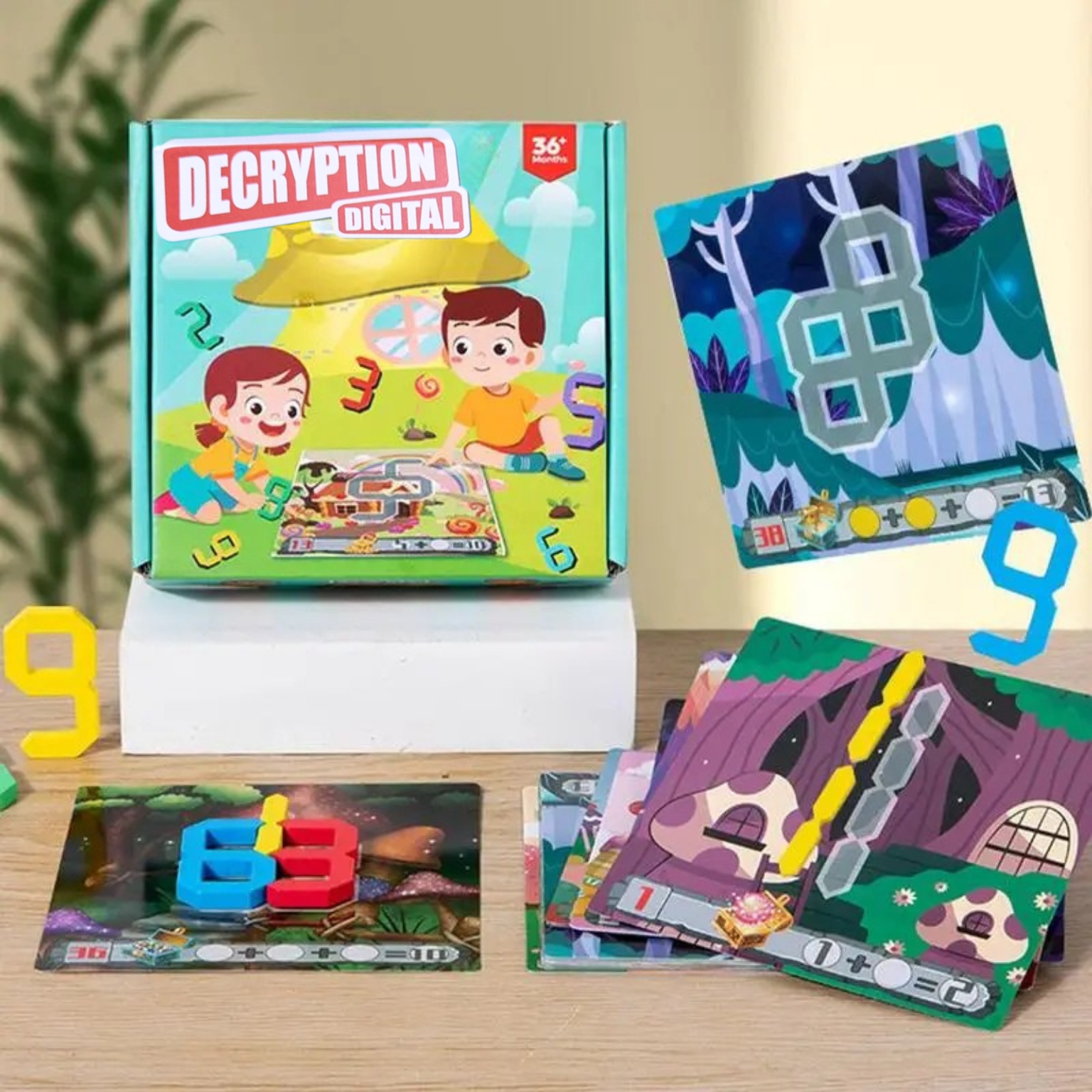 Acertijo de descifrado matemático para niños genios