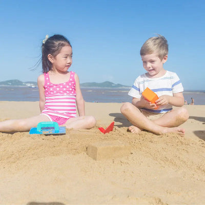 Juego de juguetes Fidtoy para construir castillos de arena, kit de juego de arena para playa