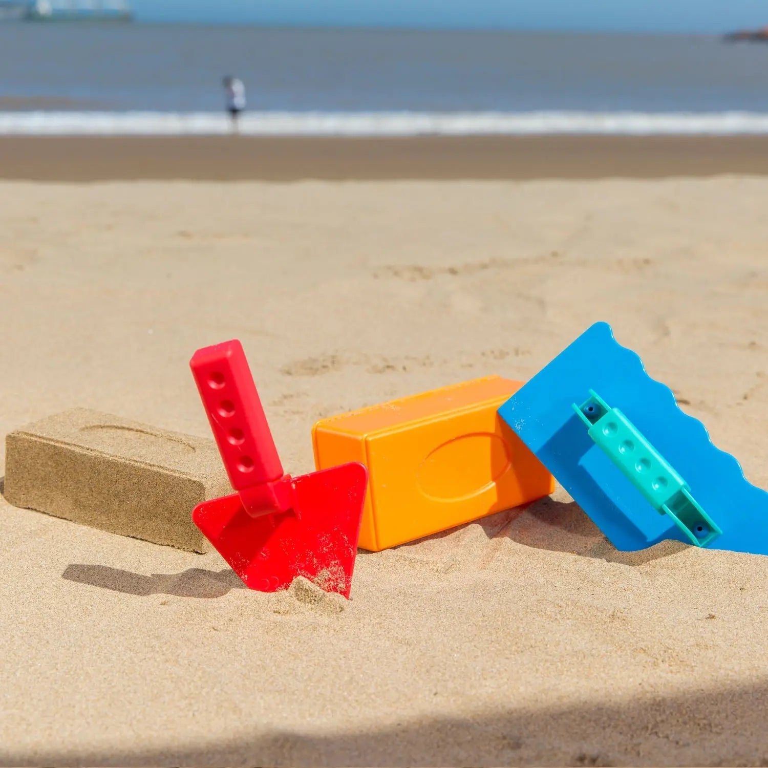 Juego de juguetes Fidtoy para construir castillos de arena, kit de juego de arena para playa