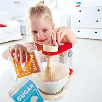 Fidtoy Wooden Kitchen Mixer Toy Pretend Play Baking Set