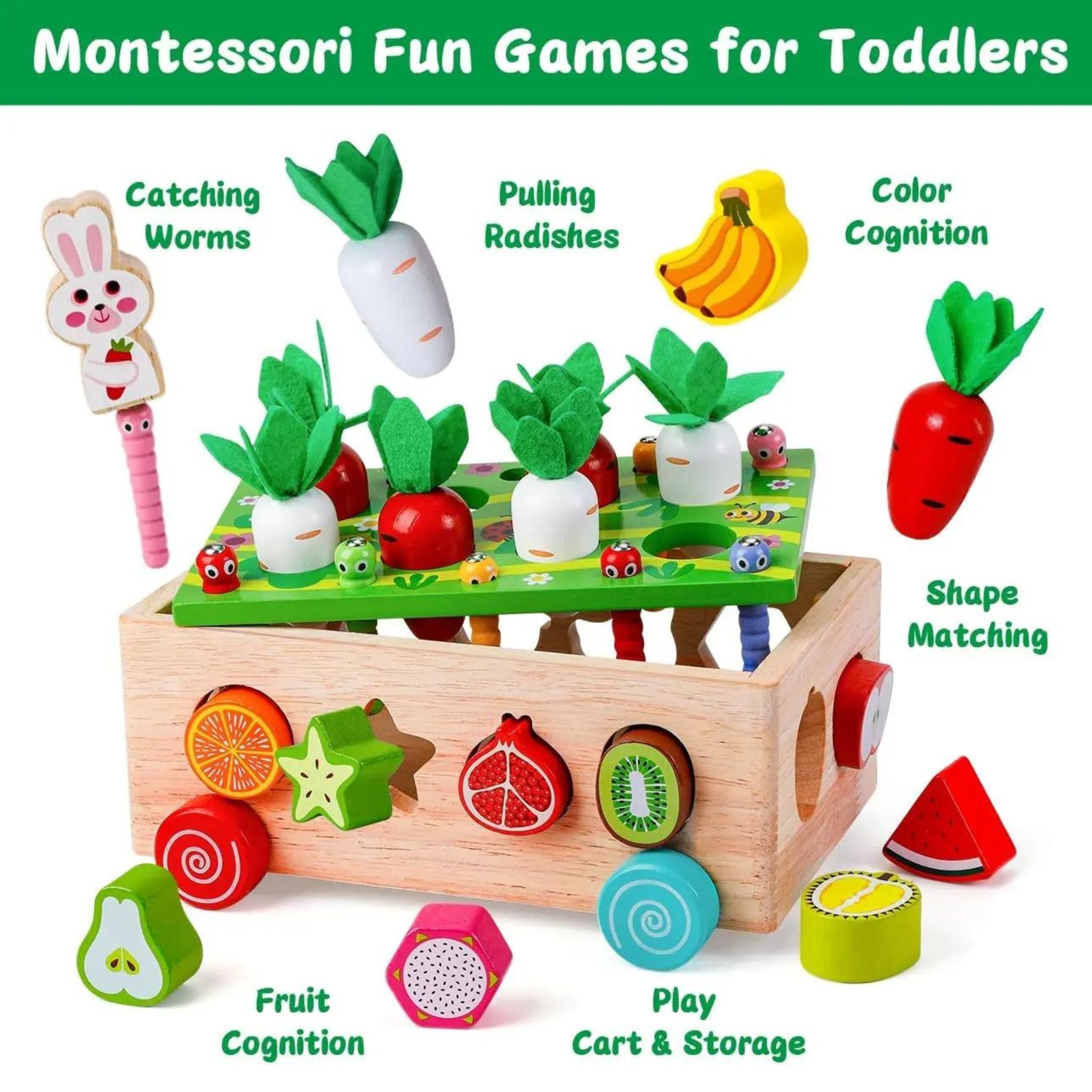 Juego Montessori Cosecha de la Granja