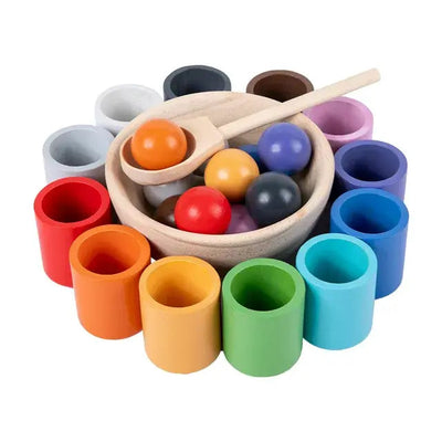 Montessori arcoíris para combinar colores