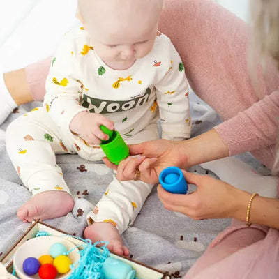 Montessori arcoíris para combinar colores
